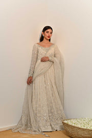 Embellished Pakistani Silk Dress for Party Wear