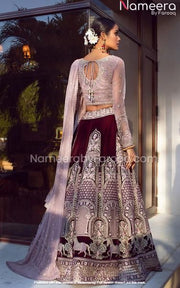 Embellished Pakistani Wedding Lehenga Choli