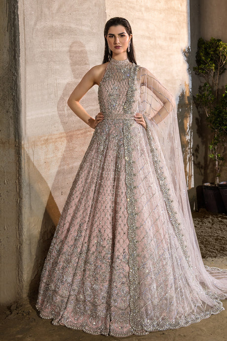 Embellished Pink Pakistani Bridal Dress & Stunning Gown