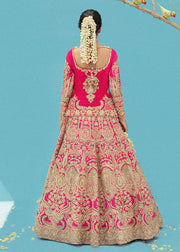 Embellished Pink Lehenga Shirt Dress for Bridal Wedding Wear 2022