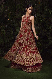 Embellished Red Bridal Lehenga Pakistani Attire