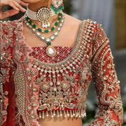 Embellished Red Choli Lehenga