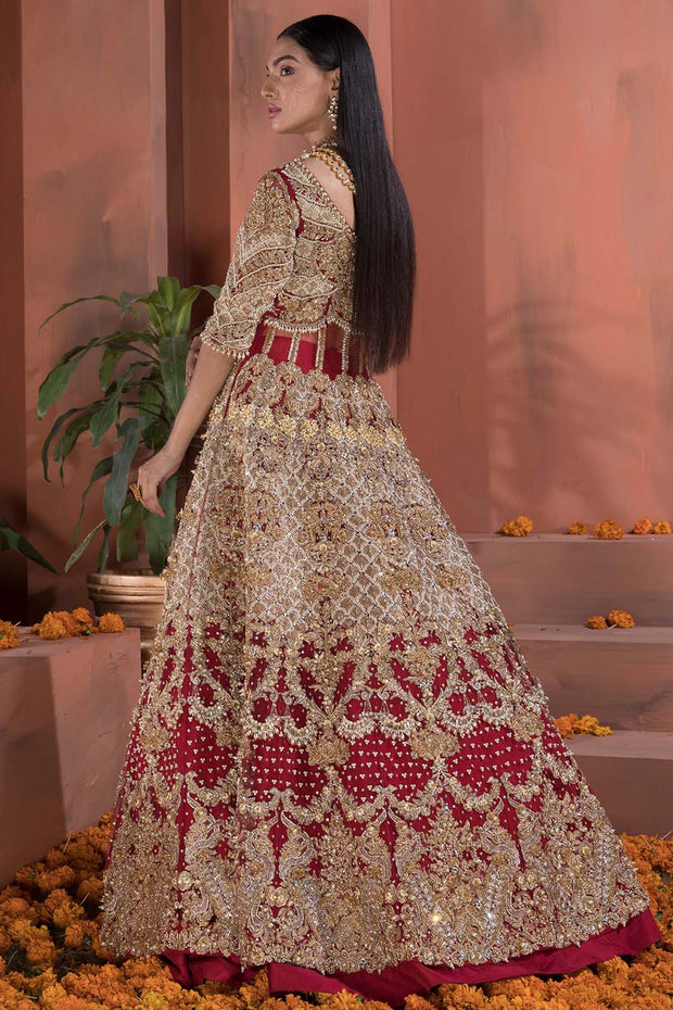 Embellished Red Indian Wedding Dress for Bride 2022