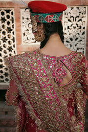 Embellished Red Shirt Lehenga Pakistani Bridal Dresses 2023