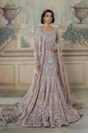Silver Grey Mermaid Lehenga for Bridal Wear