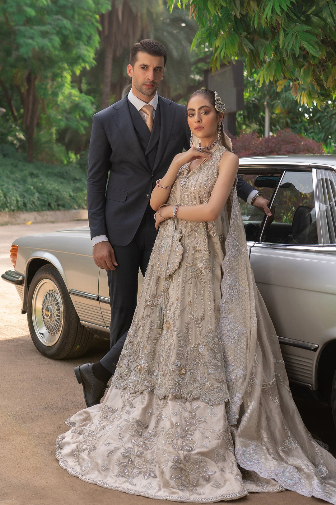 Embellished Skin Lehenga Frock for Bridal Wedding Wear 2022