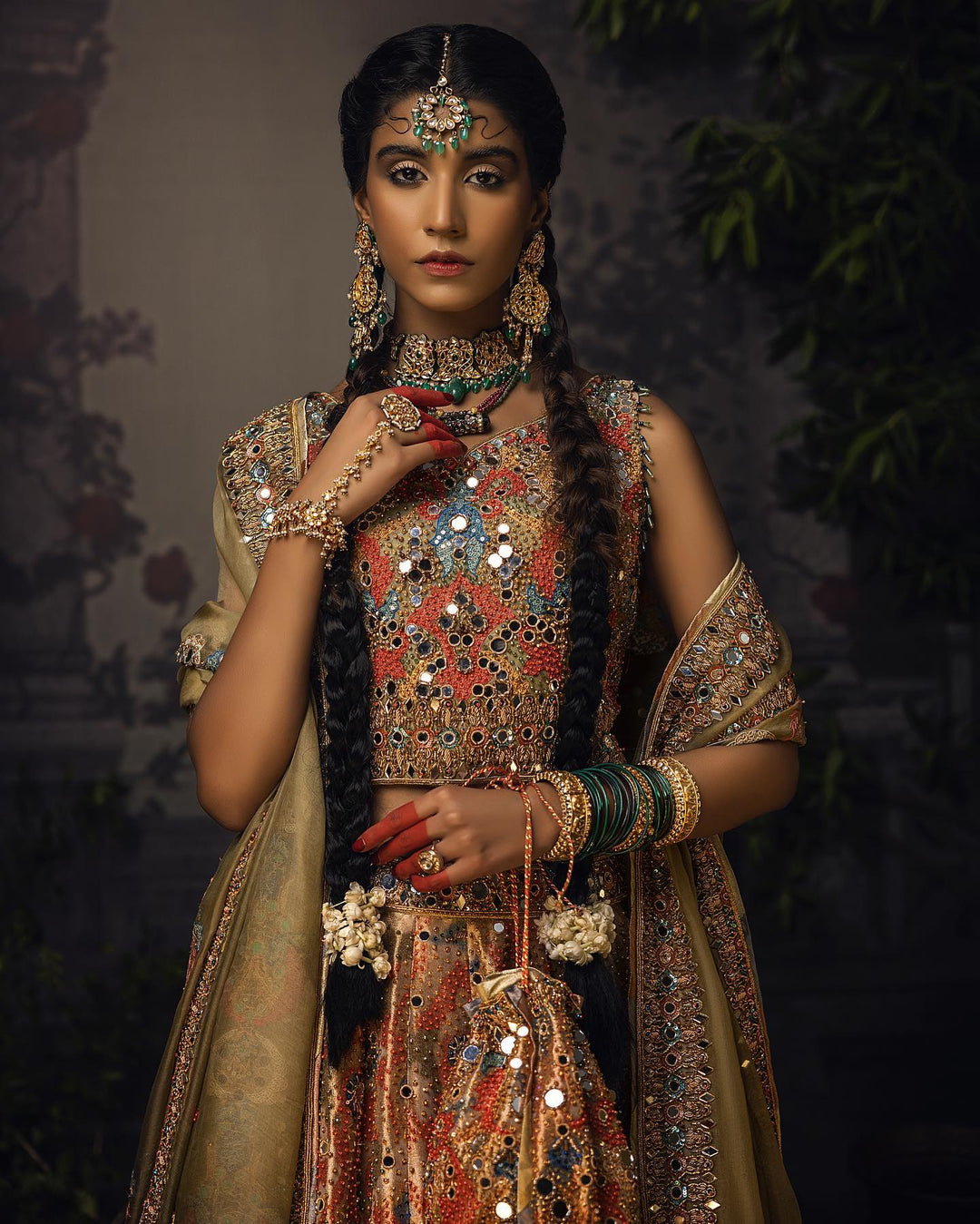 Premium Pakistani Bridal Lehenga with Choli & Dupatta