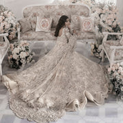 Embellished White Maxi Lehenga 2023