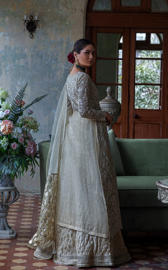 Embriodered Designer Off White Bridal Lehenga 2022