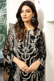Embroidered Black Dress