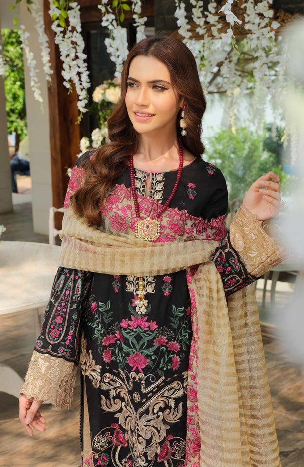 Embroidered Black Salwar Kameez Pakistani Eid Dress Online