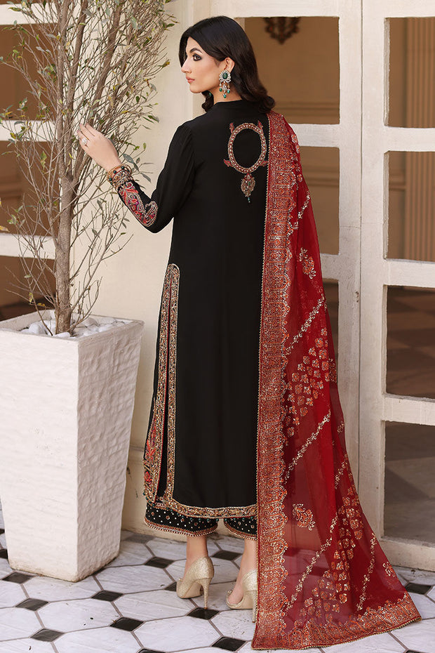 Embroidered Black Salwar Kameez Pakistani Wedding Dresses Nameera by Farooq Embroidered Black Salwar Kameez Pakistani Wedding Dresses Nameera by Farooq