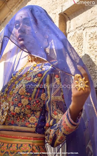 Embroidered Blue Lehenga Choli for Wedding Party