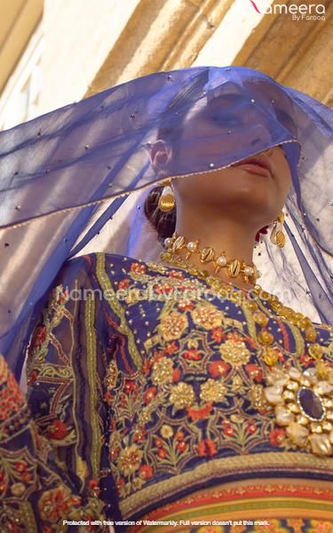 Embroidered Blue Lehenga Choli for Wedding Party