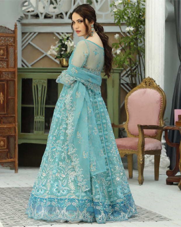 Long dress organza hotsell