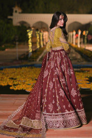 Embroidered Bridal Lehenga Choli and Dupatta Dress