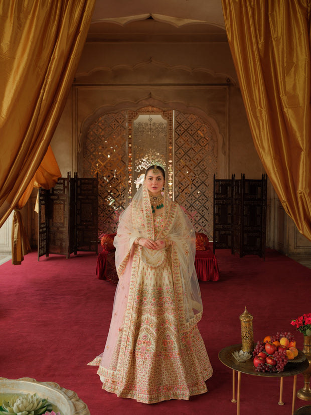 Embroidered Bridal Lehenga Choli and Dupatta Dress