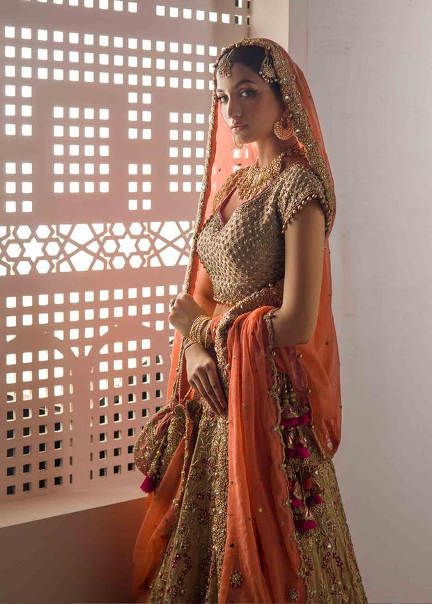 Embroidered Bridal Lehngas with Choli 
