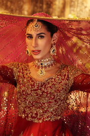 Embroidered Bridal Pishwas Lehenga Pakistani Bridal Wear 2023