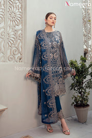 Embroidered Chiffon Dress