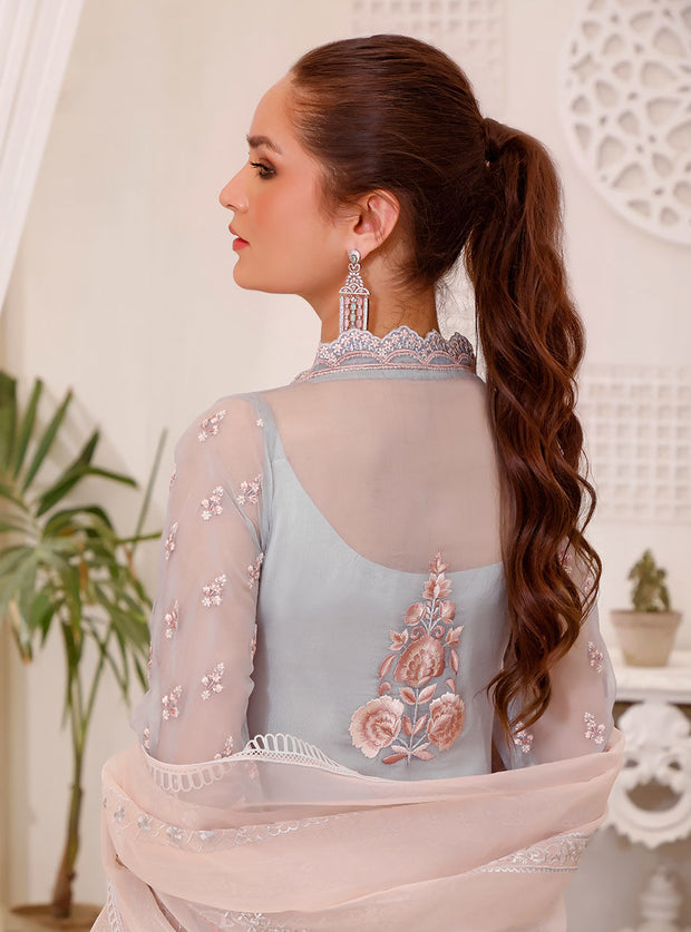 Embroidered Chiffon Salwar Kameez and Dupatta Pakistani Eid Dress