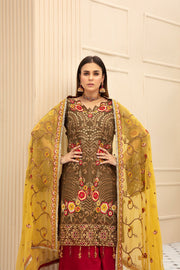 Embroidered Chiffon Party Wear