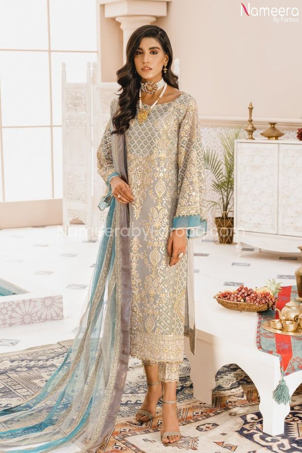 Embroidered Designer Party Dress