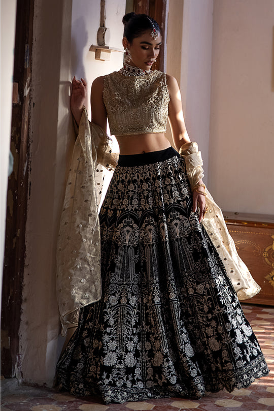 Embroidered Indian Royal Blue Lehenga Choli