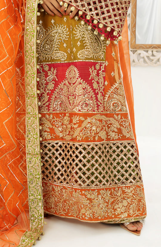 Embroidered Kameez Trouser Dupatta Pakistani Wedding Dress