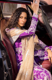 Embroidered Kameez and Trouser Purple Dress Pakistani Online