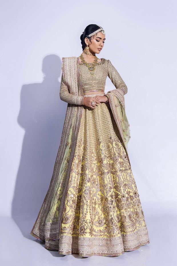Embroidered Lehenga Choli Dupatta Bridal Wedding Dress