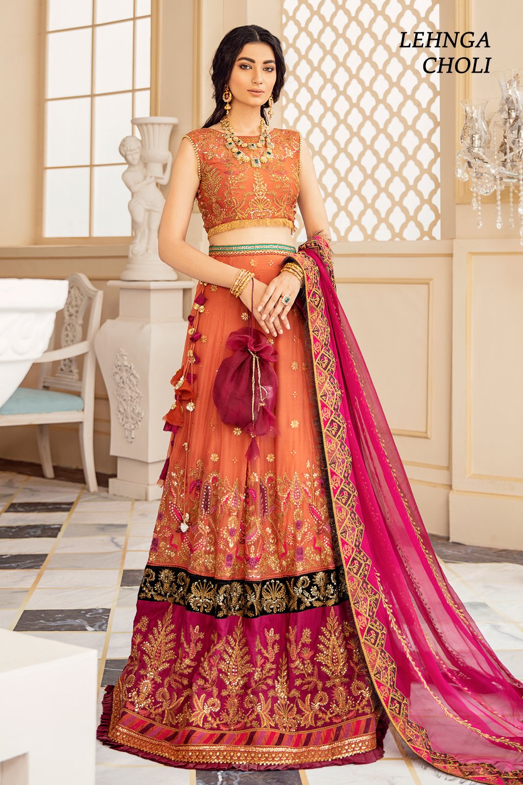 Embroidered Lehnga Choli for Wedding Party