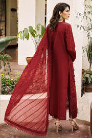 Embroidered Maroon Lawn kameez Trousers Pakistani Party Dress 2023
