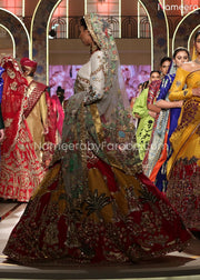 Embroidered Mustard Lehenga Online