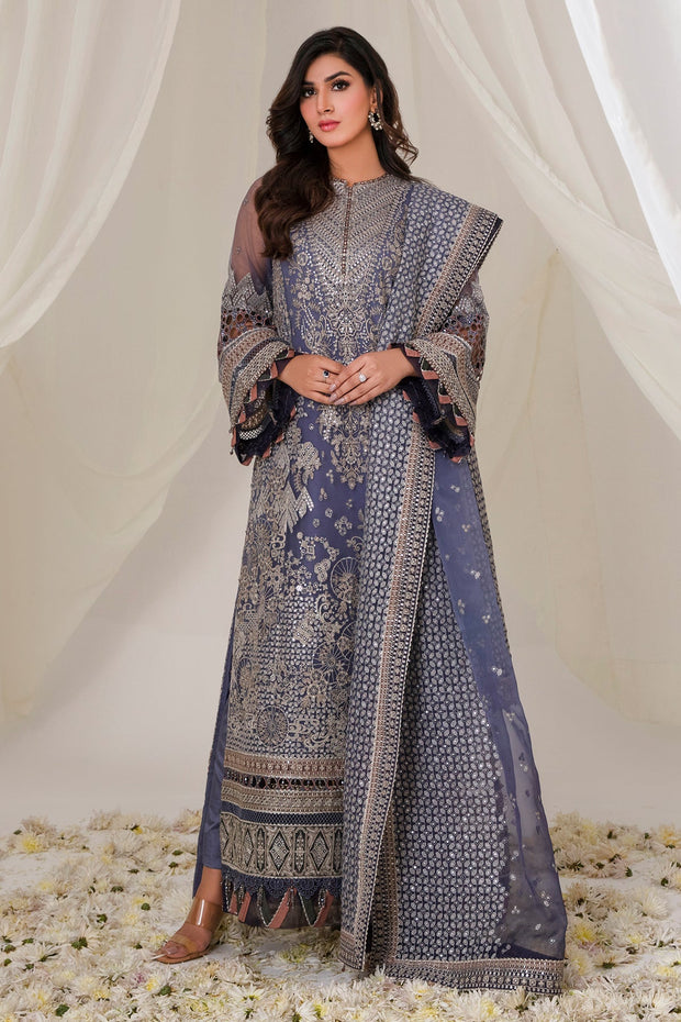 Embroidered Net Kameez Trouser Pakistani Wedding Dress