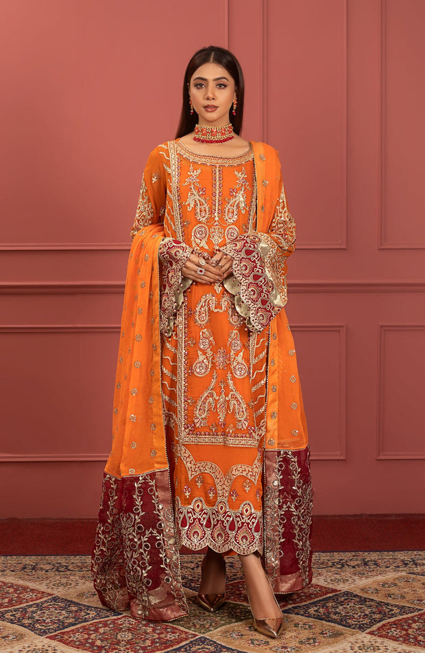 orange party dress pakistani 30 Orange ideas