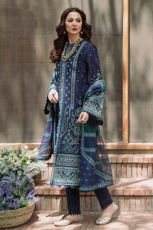 Embroidered Pakistani Dress in Lawn Salwar Kameez Style Online