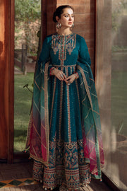 Embroidered Pakistani Dress in Pishwas Frock Style