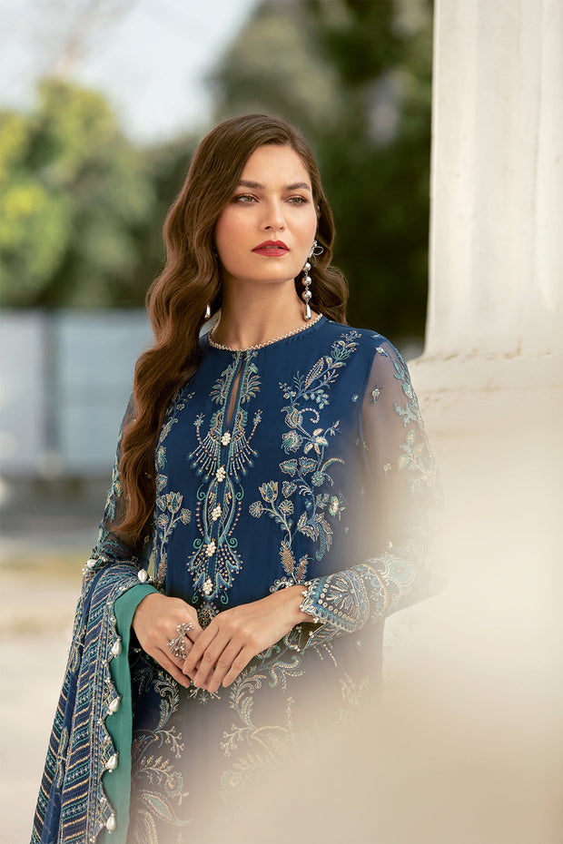 Embroidered Pakistani Dress with Long Kameez Designer