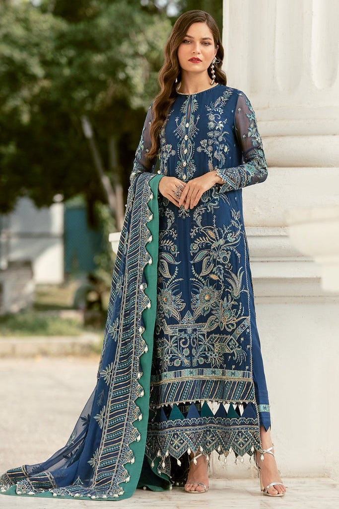 Embroidered Pakistani Dress with Long Kameez Online 2022 – Nameera