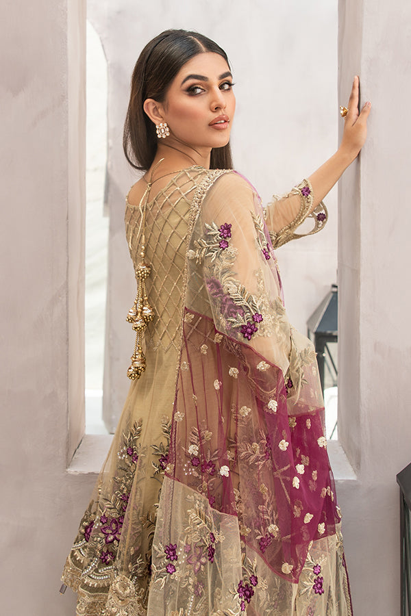 Embroidered Pakistani Frock Sharara Dress for Eid Online