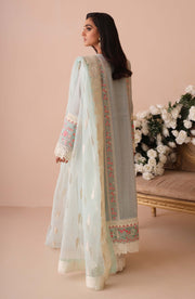 Embroidered Pakistani Kameez Trouser in Blue Color Online
