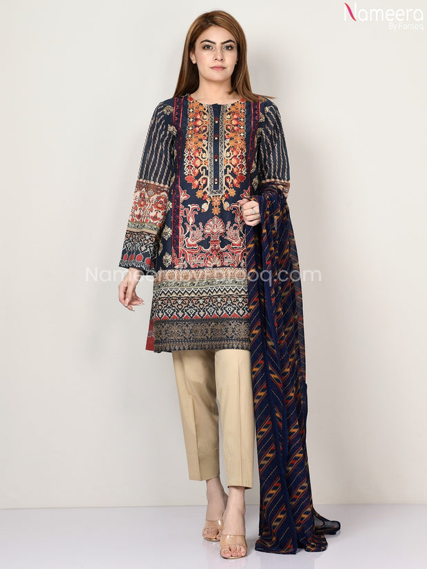 Pakistani Lawn Fabric Dress
