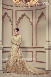 Embroidered Pakistani Maxi Dress for Wedding