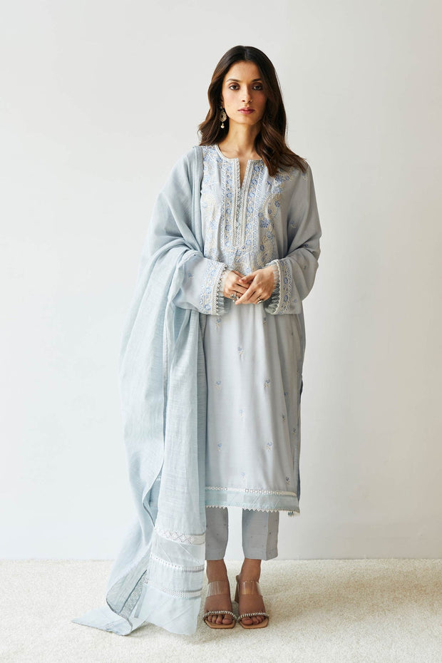 Embroidered Pakistani Salwar Kameez Suit with Dupatta