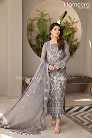 Embroidered Party Dress