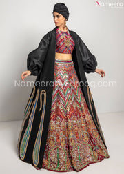 Embroidered Pink Lehenga Choli for Wedding Party 