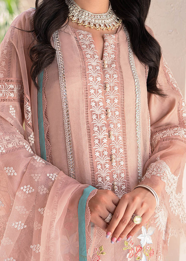 Embroidered Pink Salwar Kameez Dupatta Dress