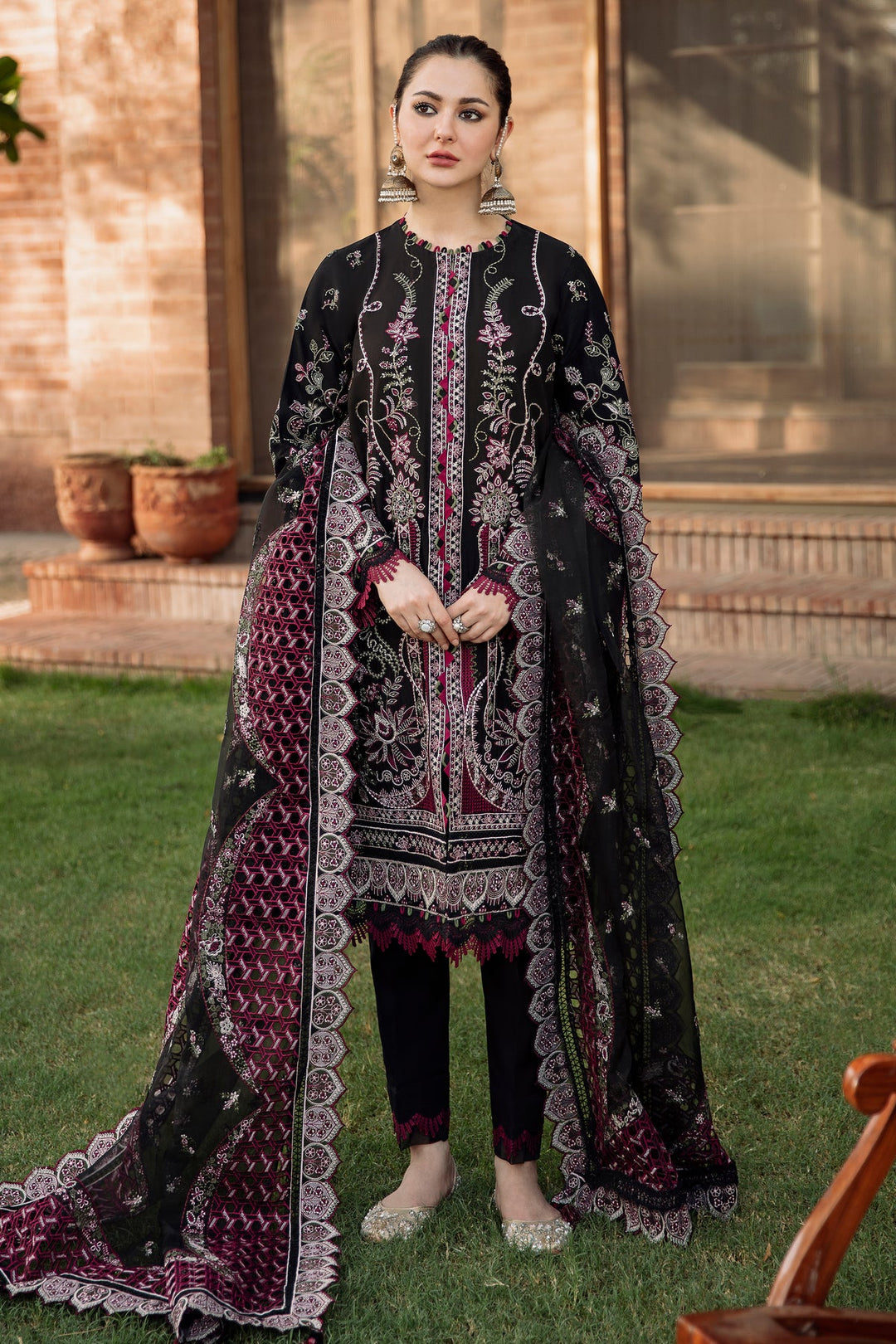 Embroidered Salwar Kameez Dupatta Pakistani Black Dress Online