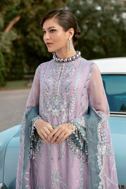 Embroidered Salwar Kameez in Lavender Shade Designer
